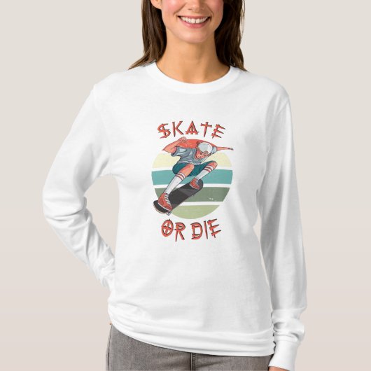 T-shirt Skate ou die Skateboarder Garçon (Devant)