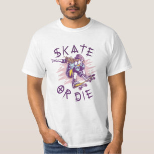 T-shirt Skate ou die Skateboarder Girl