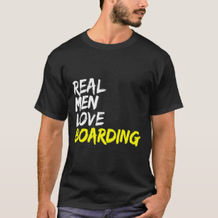 T-shirt Skate Park Real Men Loarding Skateboard Snowb