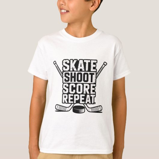 T-shirt Skate Shoot Score Repeat _4 (Devant)