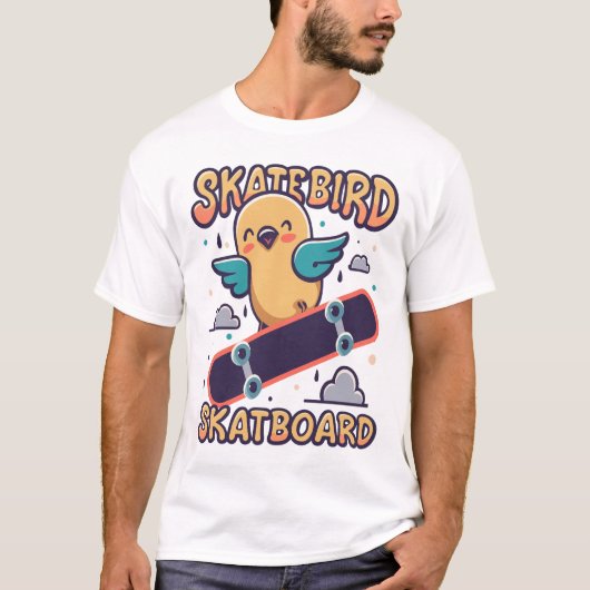T-shirt Skatebird Skate (Devant)