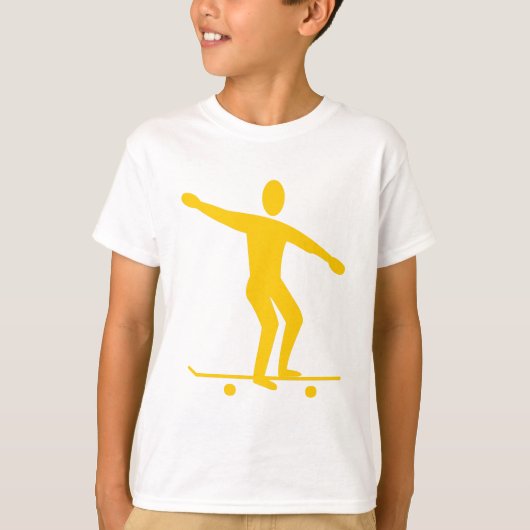 T-shirt Skateboard - Amber (Devant)