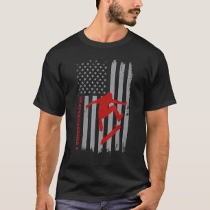 T-shirt Skateboard American Flag Skateboard Skateboard Gi