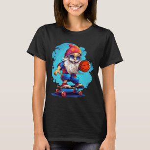 T-shirt Skateboard Basketball Gnome Famille Noël Pajam
