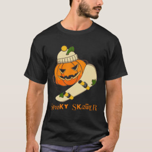T-shirt Skateboard citrouille Halloween Costume amusant Sk
