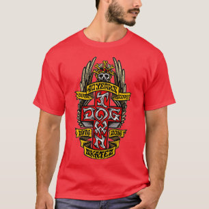 T-shirt Skateboard de ville de chienTShirt