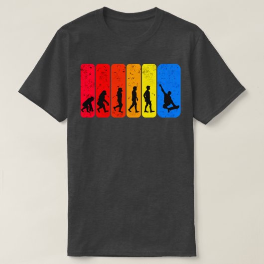 T-shirt Skateboard drôle d'évolution (Design devant)