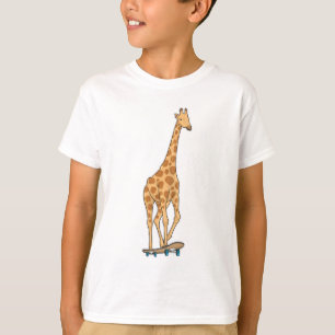 T-shirt Skateboard girafe