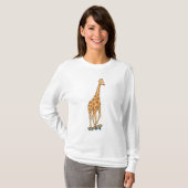 T-shirt Skateboard girafe (Devant entier)