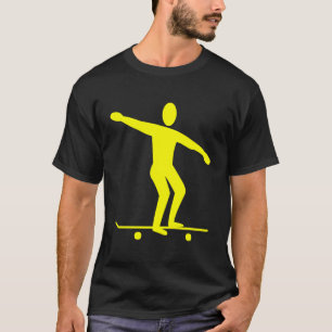 T-shirt Skateboard - Jaune