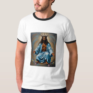 T-shirt Skateboard Jesus Crowned King Streetwear Tee