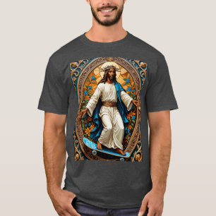 T-shirt Skateboard Jesus Style Sacré Tee