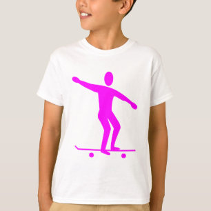 T-shirt Skateboard - Magenta