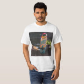 T-shirt Skateboard Né À Ride (Devant entier)