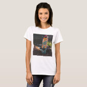 T-shirt Skateboard Né À Ride (Devant entier)