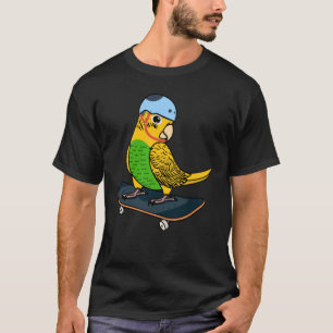 T-shirt Skateboard Parrot I Yellow Budgie Budgerigar