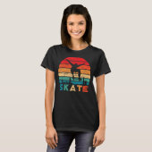 T-shirt Skateboard Retro Skateboard Vintage (Devant entier)