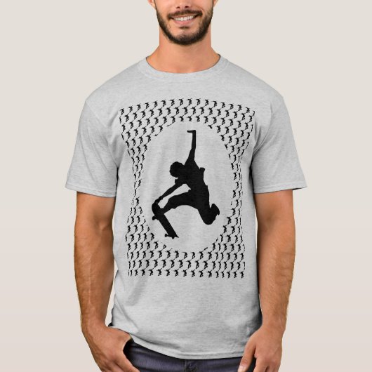 T-shirt Skateboard Skateboard Skateboard Silhouette (Devant)