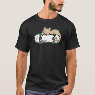 T-shirt Skateboard Skateboarding Chat timide Souris et fro