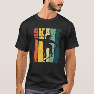 T-shirt Skateboard Skater Ollie Vintage Retro Skateboarder