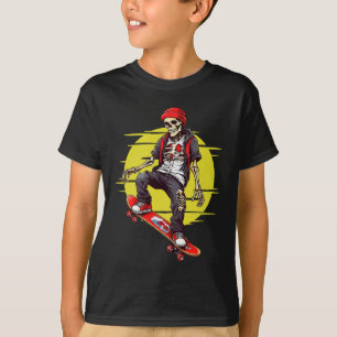T-shirt Skateboard Skeleton