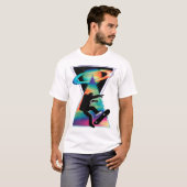 T-shirt Skateboard spatial (Devant entier)