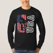 T-shirt Skateboard USA Drapeau 4 juillet patriotique Ameri (Devant)