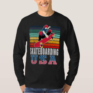 T-shirt Skateboard USA Sports Team Patriotic American S