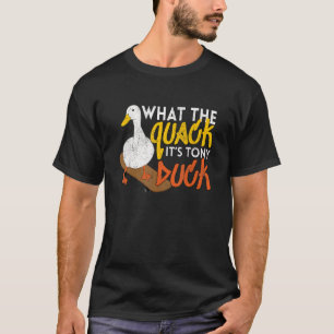 T-shirt Skateboard What The Quack C'est Tony Duck Skater
