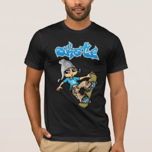T-shirt Skateboarder and Graffiti