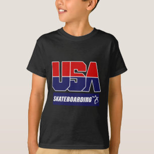 T-shirt Skateboarding Usa