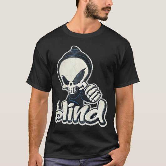 T-shirt Skateboards Aveugles Skeleton Hook Up Skate Houps (Devant)