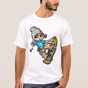 T-shirt skater boy and hat
