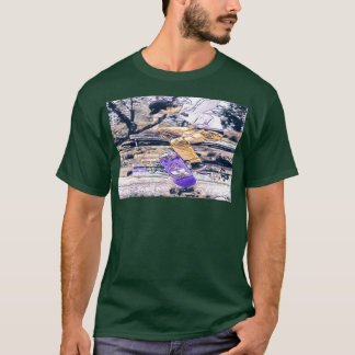 T-shirt skater extrême cascade utilisation skateboard dans