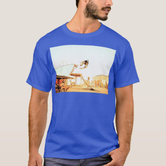 T-shirt skater extrême cascade utilisation skateboard dans