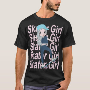 T-shirt Skater Girl Skateboarder Skateboard Skateboard