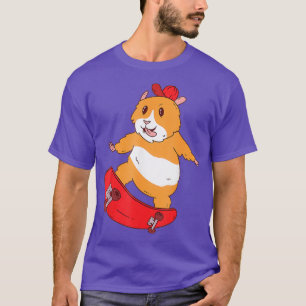 T-shirt Skater Hamster Funny Skateboarder Cool