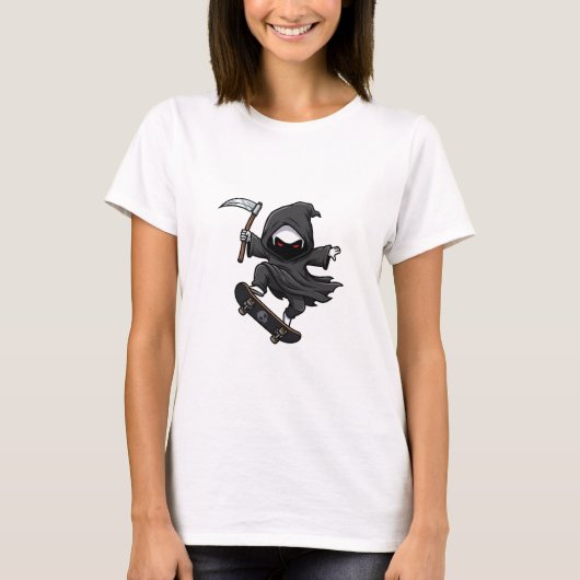T-shirt Skater Reaper (Devant)