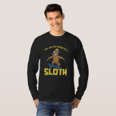 T-shirt Skater Skateboarding Skateboarder Skateboard Sloth (Devant entier)