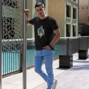 T-shirt Skater Squelette Caractère