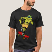 T-shirt Skaters Having Fun Cool Chameleon Skateboard  For  (Devant)