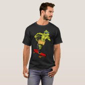 T-shirt Skaters Having Fun Cool Chameleon Skateboard  For  (Devant entier)