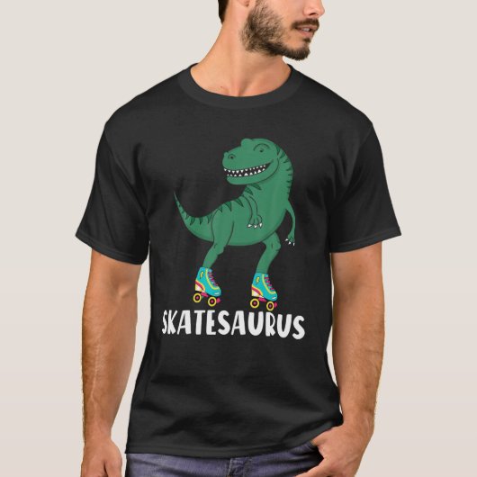 T-shirt Skatesaurus Dinosaurs Roller Skate Lovers (Devant)