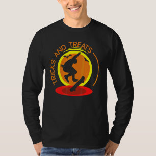 T-shirt Skateur de skateboard Halloween méchant Faire des