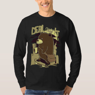 T-shirt Skateur planche à roulettes vintage fais avec