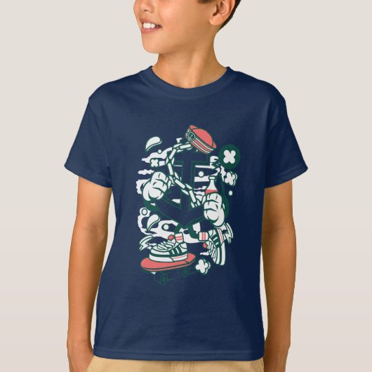 T-shirt Skateurboardiste ancré (Devant)