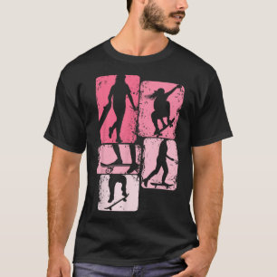 T-shirt Skateuse Fille Skateur Planche à roulettes 