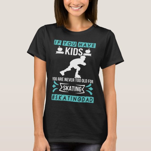 T-shirt Skating Dad Kids Skater (Devant)