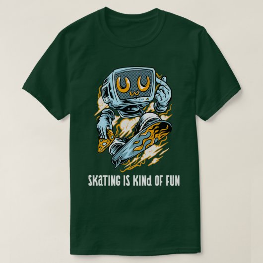 T-shirt Skating Kind Of Fun (Design devant)