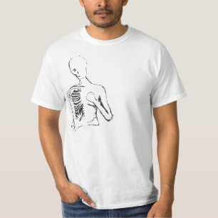 T-shirt skele isolé